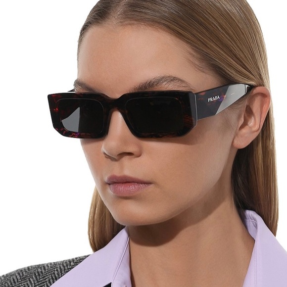 Authentic- New - PRADA 06YS 06V5S0 Abstract Orange Dark Grey - Picture 15 of 15